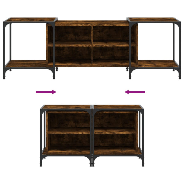 Rauch Eiche TV-Möbel Randi 153x37x50cm (Holz)