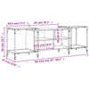 Rauch Eiche TV-Möbel Randi 153x37x50cm (Holz)