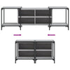 Graues TV-Möbel Randi 153x37x50cm (Holz)