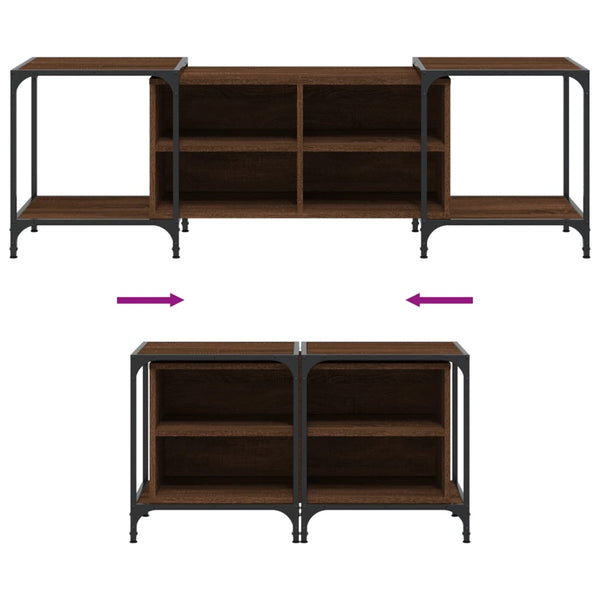 TV-Möbel Randi Eiche Braun 153x37x50cm (Holz)