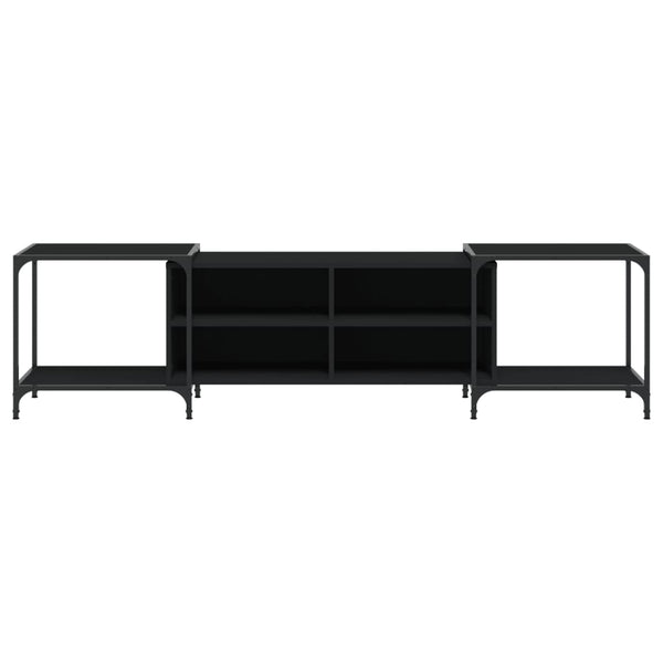 Schwarzes TV-Möbel Randi 203x37x50cm (Holz)