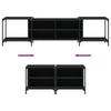 Schwarzes TV-Möbel Randi 203x37x50cm (Holz)