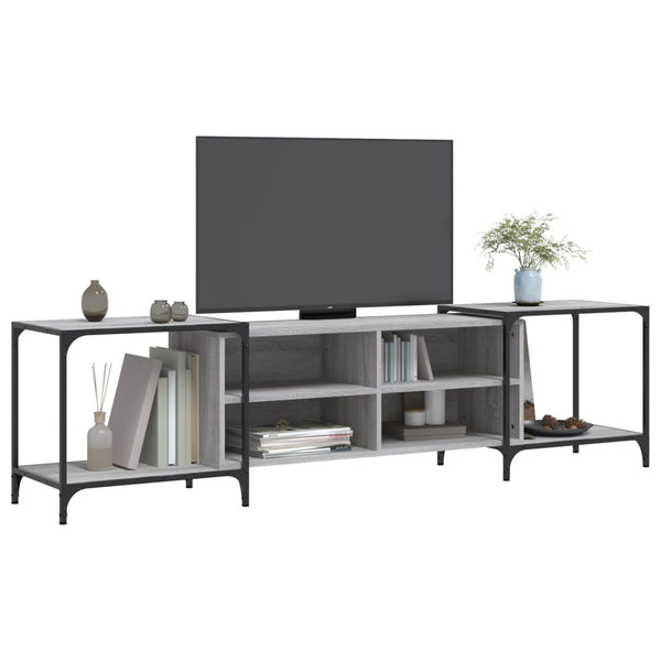 Graues TV-Möbel Randi 203x37x50cm (Holz)