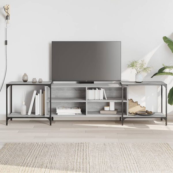 Graues TV-Möbel Randi 203x37x50cm (Holz)
