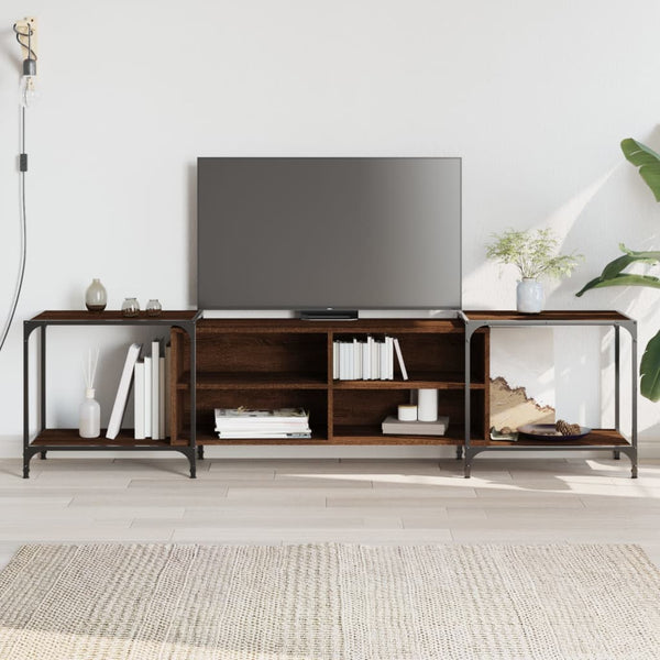 TV-Möbel Randi Eiche braun 203x37x50cm (Holz)