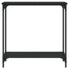Schwarzer Konsolentisch Nanole 75x30,5x75cm (Holz)