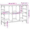 Harmaa senkki Niczki 102x32x73,5cm (puinen)