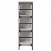 Harmaa senkki Niczki 102x32x103,5cm (puinen)