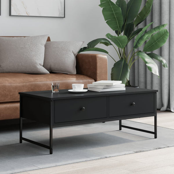 Couchtisch Kirby 101x49x39,5cm, schwarz (Holz)