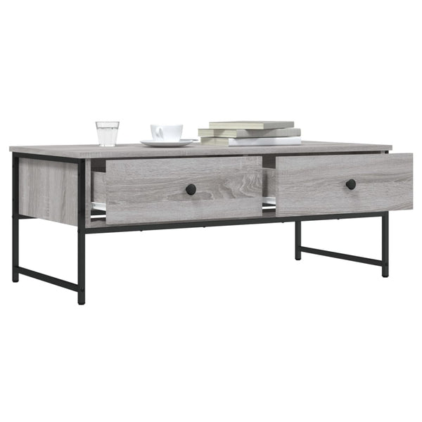 Harmaa sohvapöytä Kirby 101x49x39,5cm (puinen)