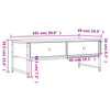 Harmaa sohvapöytä Kirby 101x49x39,5cm (puinen)