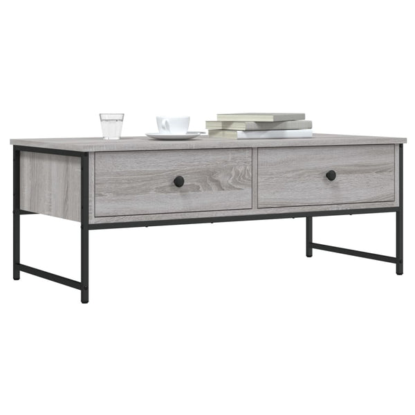 Harmaa sohvapöytä Kirby 101x49x39,5cm (puinen)