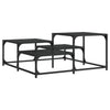 Couchtisch Amelitta, schwarz 87,5x87,5x40cm (Holz)