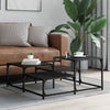 Couchtisch Amelitta, schwarz 87,5x87,5x40cm (Holz)
