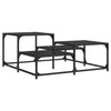 Couchtisch Amelitta, schwarz 87,5x87,5x40cm (Holz)