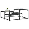 Couchtisch Amelitta, schwarz 87,5x87,5x40cm (Holz)