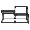 Schwarzer Couchtisch Amelitta 68x68x40cm (Holz)