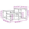 Schwarzer Couchtisch Amelitta 68x68x40cm (Holz)