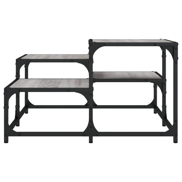 Couchtisch Amelitta grau 68x68x40cm (Holz)