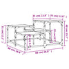 Couchtisch Amelitta grau 68x68x40cm (Holz)