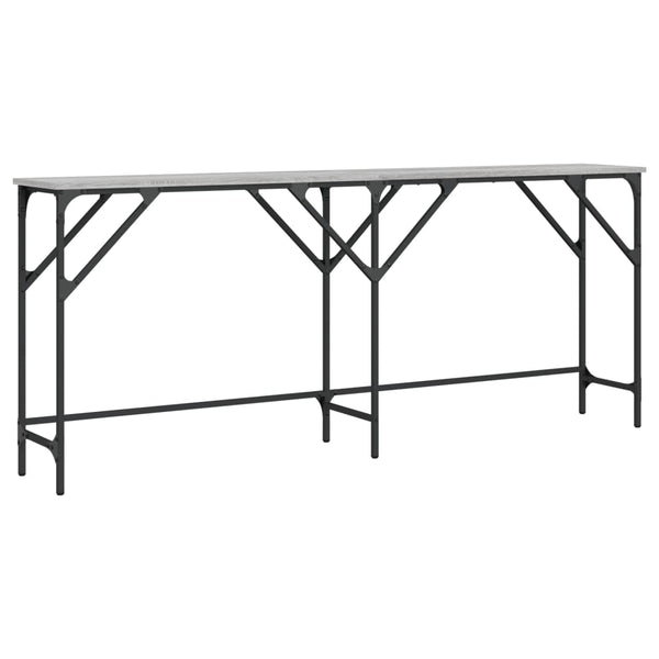 Grauer Konsolentisch Coruta 180x29x75cm (Holz)