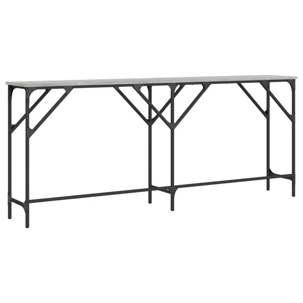 Grauer Konsolentisch Coruta 180x29x75cm (Holz)