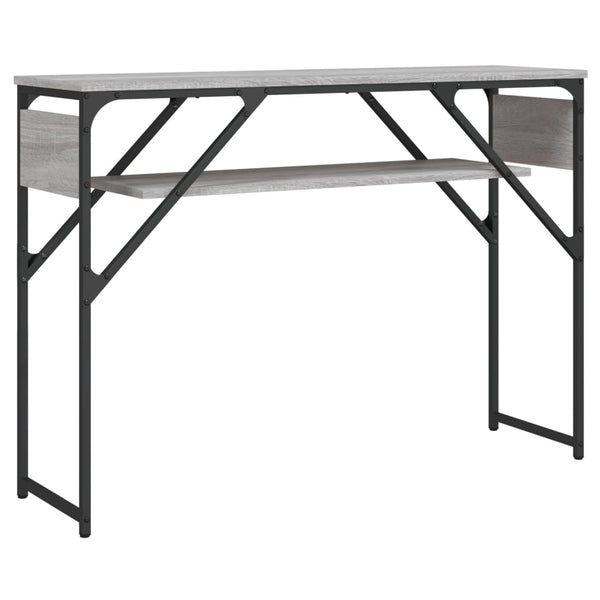Grauer Konsolentisch Erifila 105x30x75cm (Holz)