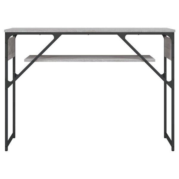 Grauer Konsolentisch Erifila 105x30x75cm (Holz)