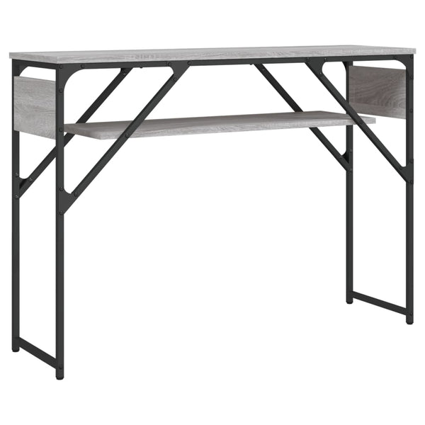 Grauer Konsolentisch Erifila 105x30x75cm (Holz)