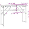 Grauer Konsolentisch Erifila 105x30x75cm (Holz)