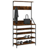 Garderobe mit Schuhregal Savanna-Eiche Manuelita 90x34x184cm