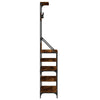 Garderobe mit Schuhregal Savanna-Eiche Manuelita 90x34x184cm