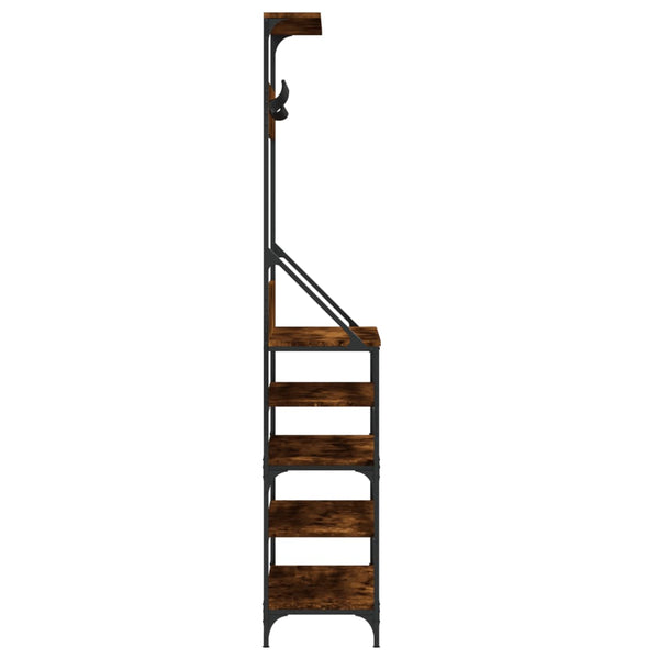 Garderobe mit Schuhregal Savanna-Eiche Manuelita 90x34x184cm