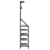 Garderobe mit Schuhregal Manuelita 90x34x184cm, grau
