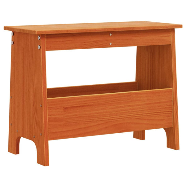 Vahanruskea eteisen penkki Johney 60x28x45cm (mänty)