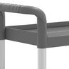 Grauer Servierwagen Loreen 77x34x72cm (3-stöckig, Aluminium)