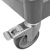 Grauer Servierwagen Loreen 77x34x72cm (3-stöckig, Aluminium)