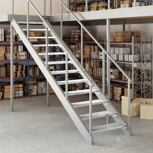 Gitterroststufe Tran verzinkt 80x24x7cm (Stahl)