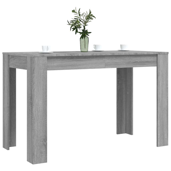 Harmaa ruokapöytä Levon 120x60x76cm (puinen)