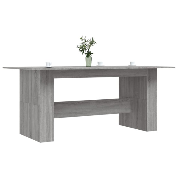 Harmaa ruokapöytä Metha 180x90x76cm (puinen)