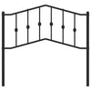 Schwarzes Metallbettkopfteil Slav 100 cm