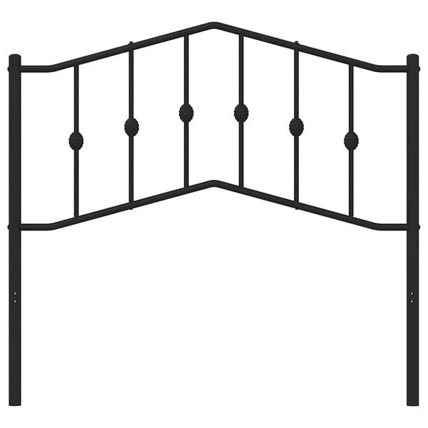 Schwarzes Metallbettkopfteil Slav 100 cm