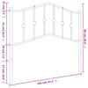 Schwarzes Metallbettkopfteil Slav 100 cm