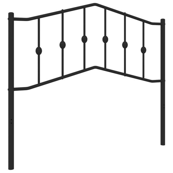 Schwarzes Metallkopfteil Slav 107cm