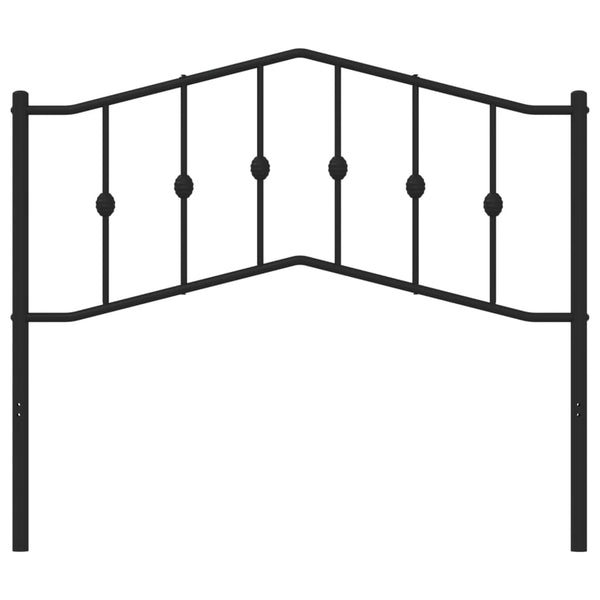 Schwarzes Metallkopfteil Slav 107cm
