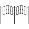 Schwarzes Metallbettkopfteil Slav 135 cm
