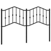 Schwarzes Metallkopfteil Slav 140cm