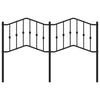 Schwarzes Metallkopfteil Slav 140cm