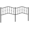 Schwarzes Kopfteil Slav 200cm aus Metall