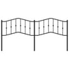 Schwarzes Kopfteil Slav 200cm aus Metall